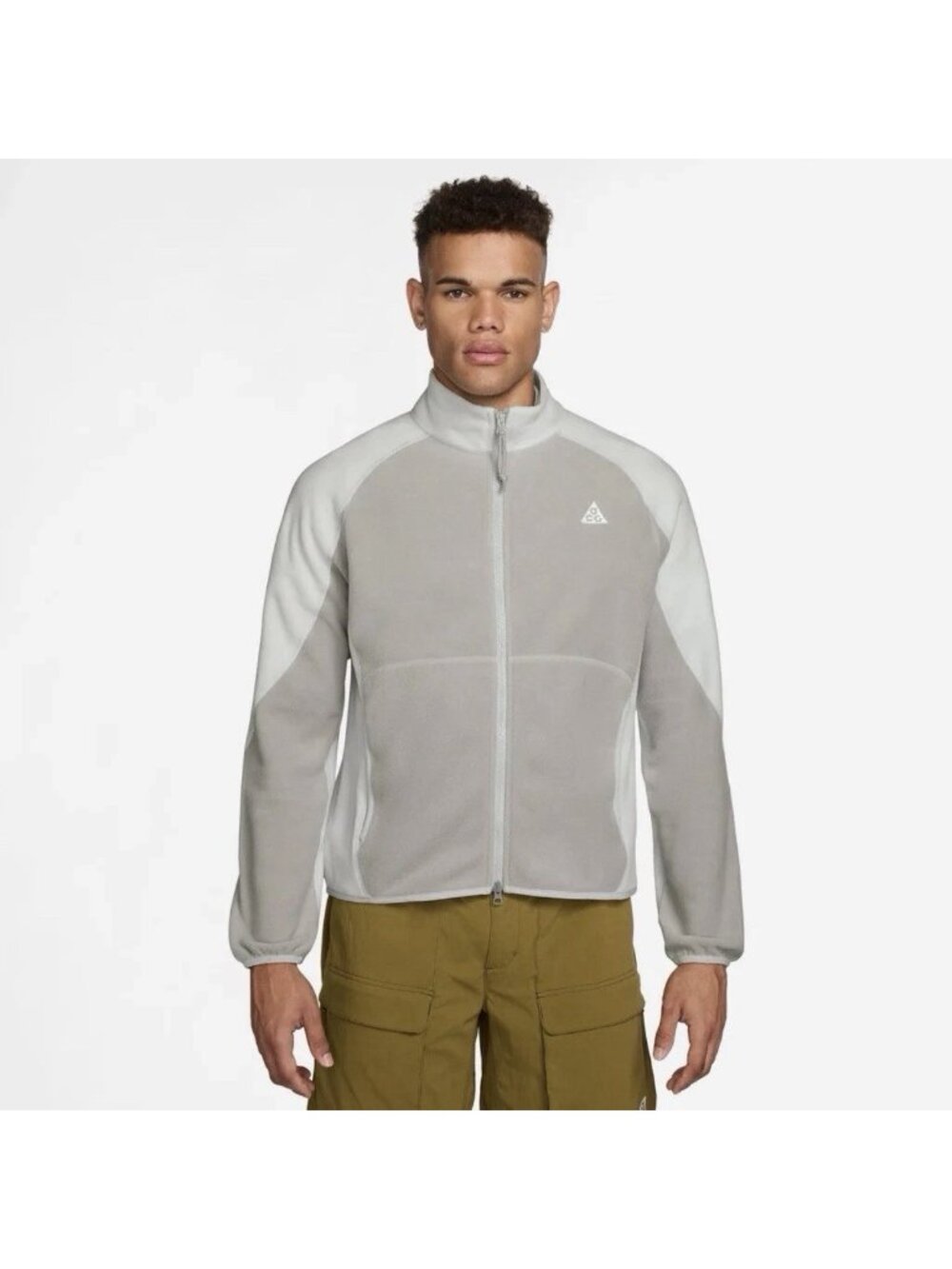 Nike ACG "Wolf Tree" Fleece Full-Zip Jacket Gray Men’s Size Medium IF0964-009